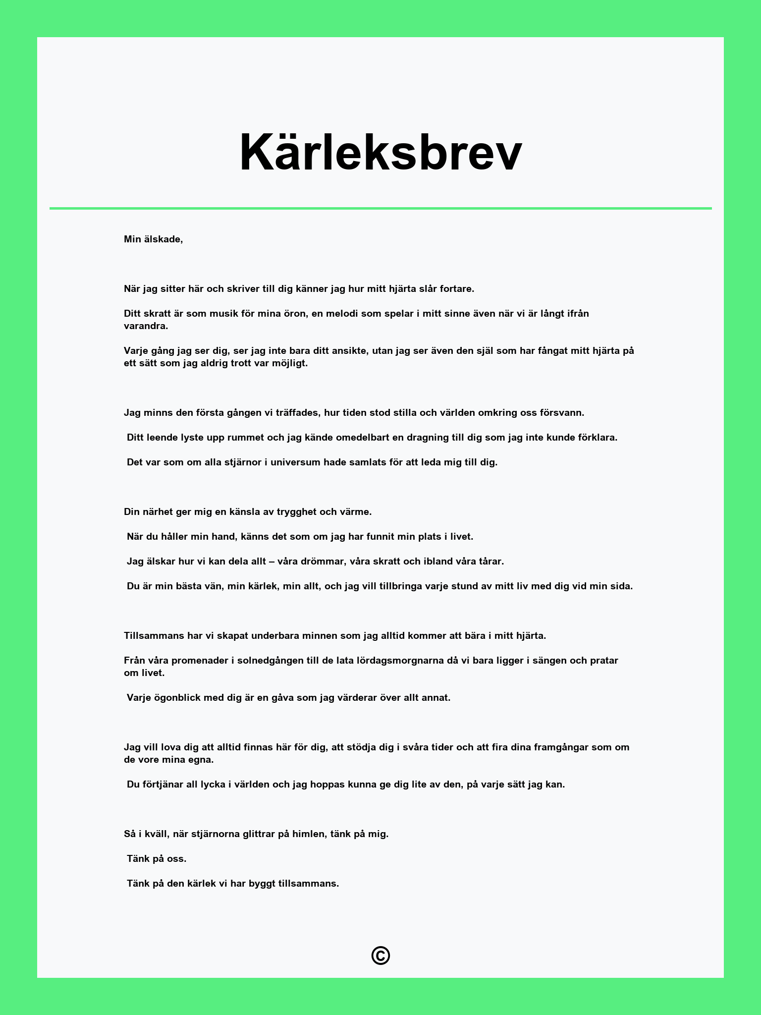 Kärleksbrev