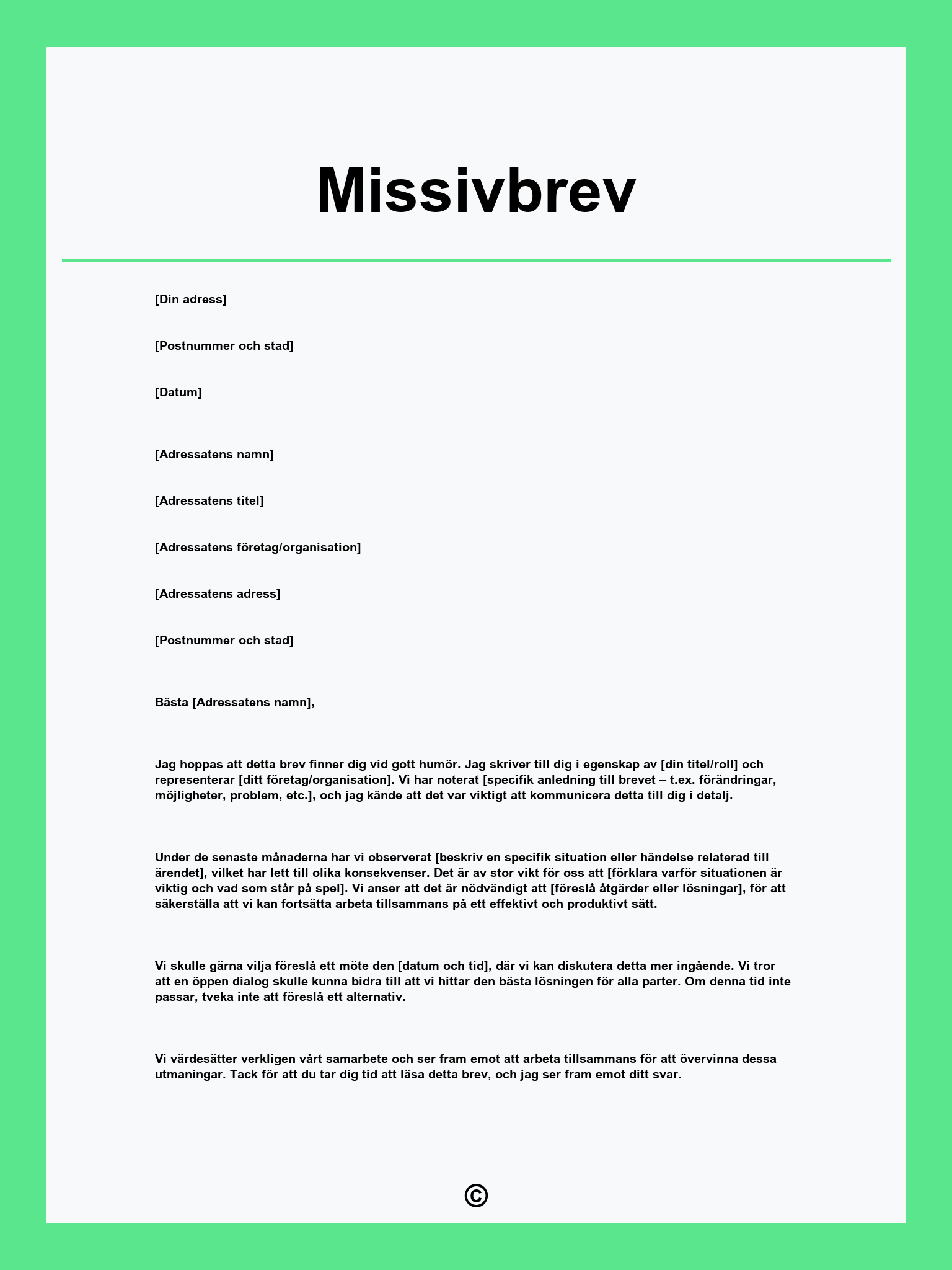 Missivbrev