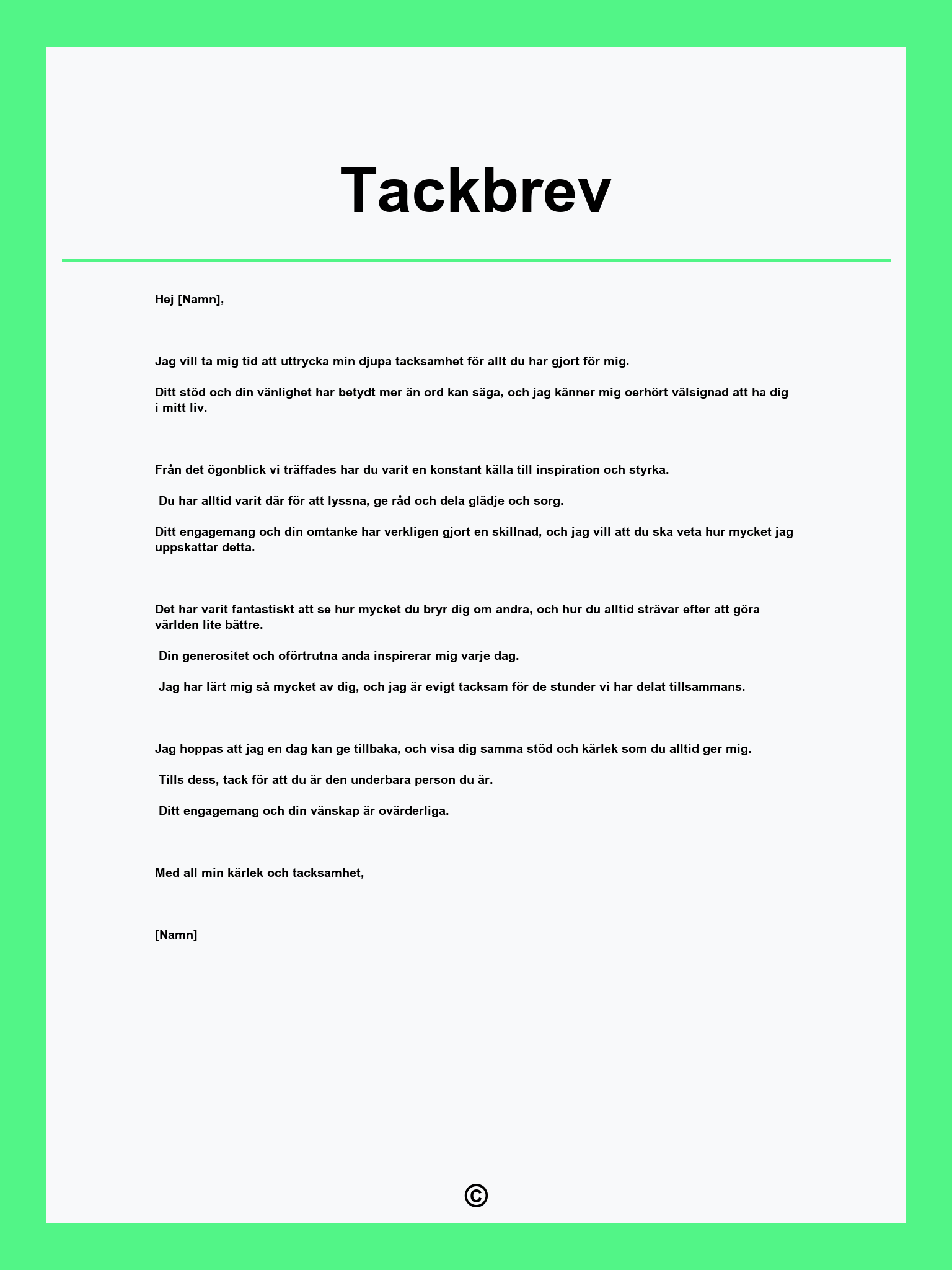 Tackbrev
